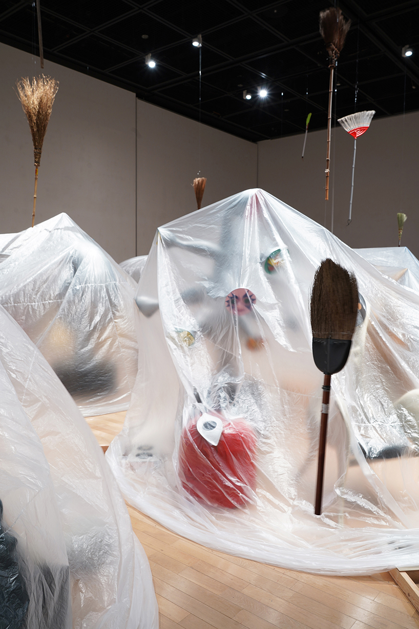 yasuaki onishi collaborates with taro okamotos sculptures 8