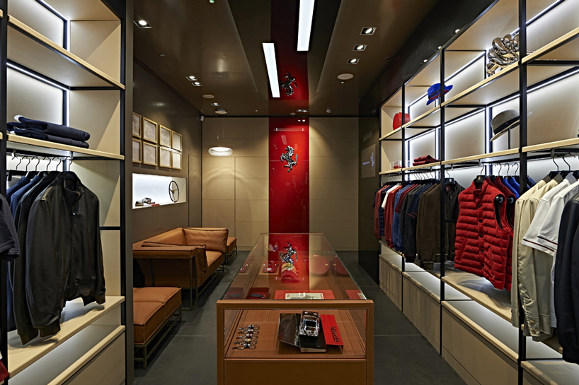 ferrari store milan massimo iosa ghini  designboom
