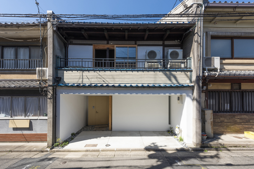 different heights and various gaps form renovated 120-years-old townhouse in japan