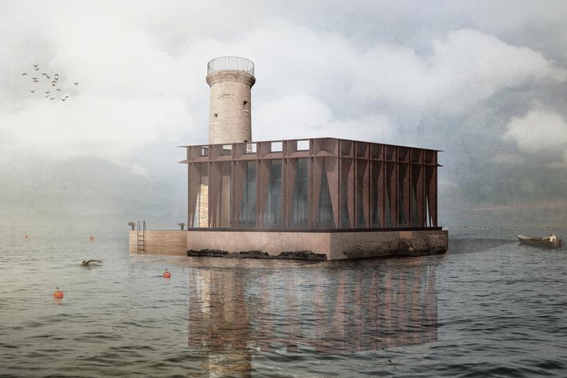 LAD's spignon lighthouse in venice resembles the traditional venetian architecture designboom