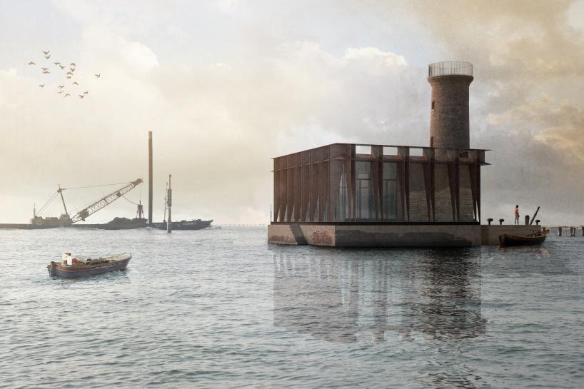LAD's spignon lighthouse in venice resembles the traditional venetian architecture designboom