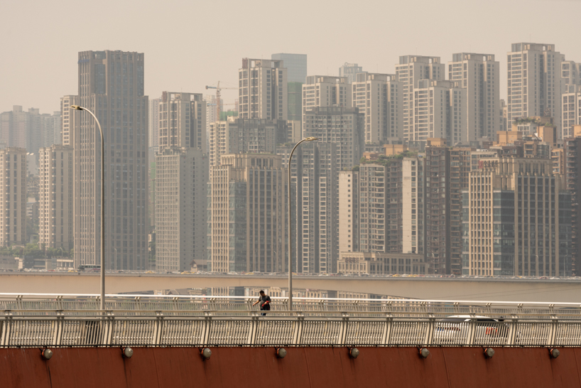 human vs city by kris provoost portrays humanity amid the density of chongqing, china designboom