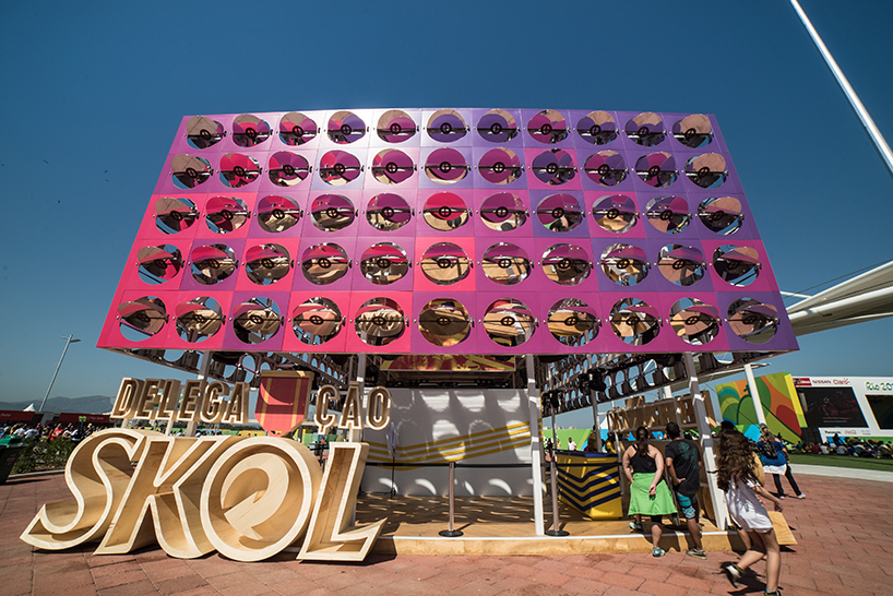 estudio guto requena interactive dancing pavilion rio olympics designboom