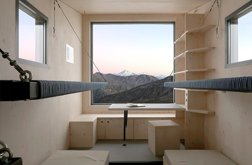 bcw collective cantilevers a bivouac hut above italian alpine valley 6