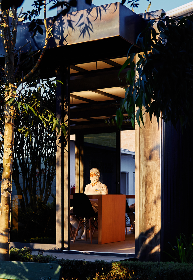 estudio felipe escudero designs factory workers' dining space in ecuador