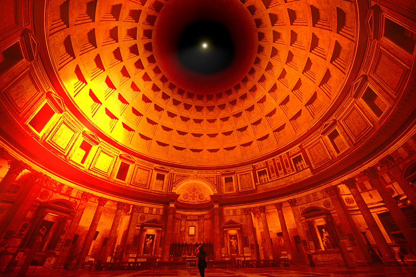 cosimo scotucci envisions the pantheon as the world's largest camera obscura