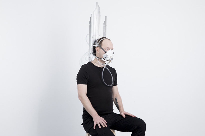'last breath' is a wearable mask organ designed by ::vtol:: designboom