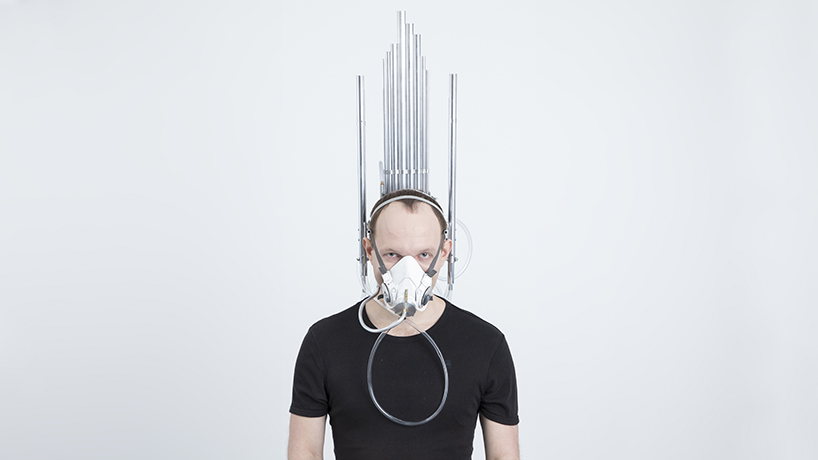 'last breath' is a wearable mask organ designed by ::vtol:: designboom