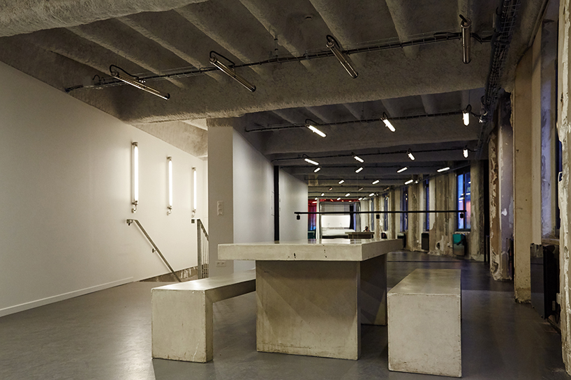 FREAKS assumes industrial aesthetics for performing arts space in paris designboom