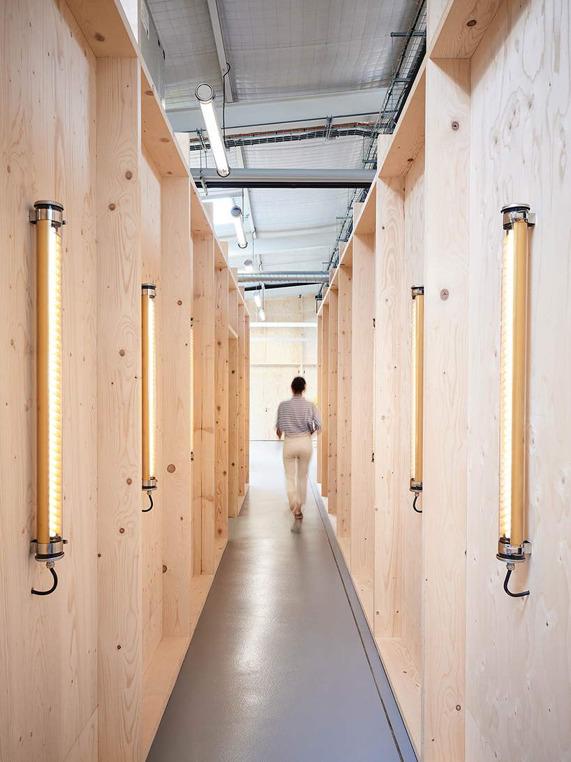 freaks wraps a double skin of corrugated stainless steel around office building in paris designboom