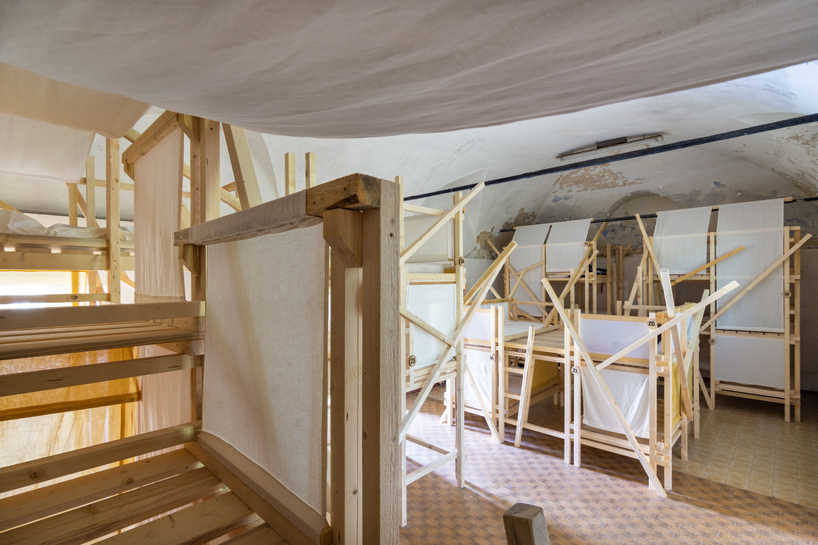  camposaz builds temporary dormitories as sleeping alternatives for venice biennale guests