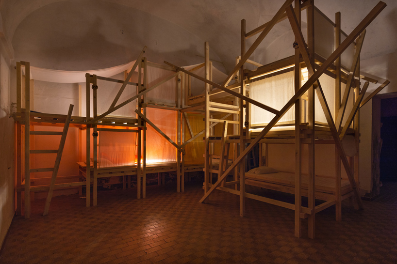  camposaz builds temporary dormitories as sleeping alternatives for venice biennale guests