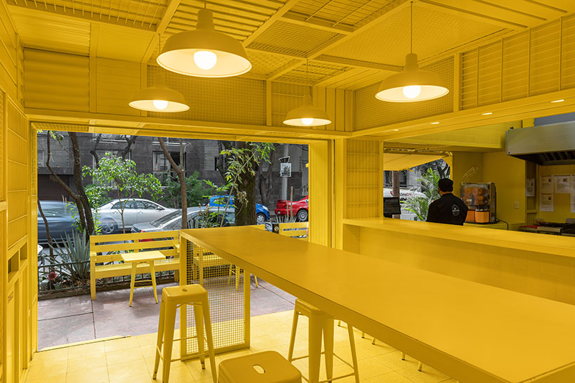 cadena concept design builds an egg-inspired fast food concept in mexico designboom