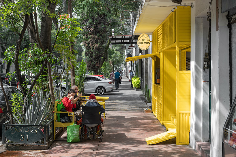 cadena concept design builds an egg-inspired fast food concept in mexico designboom