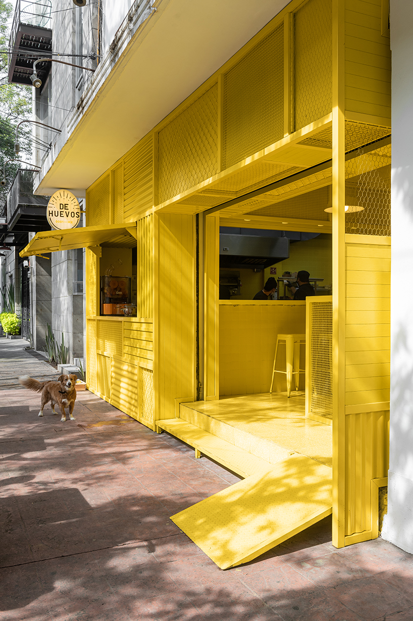 cadena concept design builds an egg-inspired fast food concept in mexico designboom