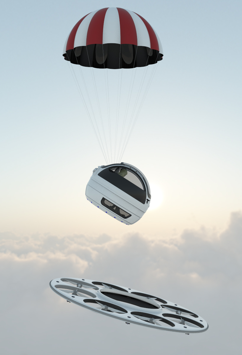 jet capsule identified flying object designboom