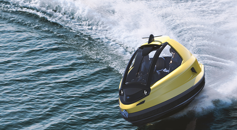 jet capsule's newest mini jet has a removable roof designboom