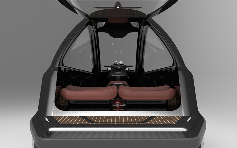 jet capsule's newest mini jet has a removable roof designboom