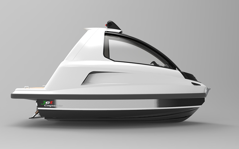 jet capsule's newest mini jet has a removable roof designboom