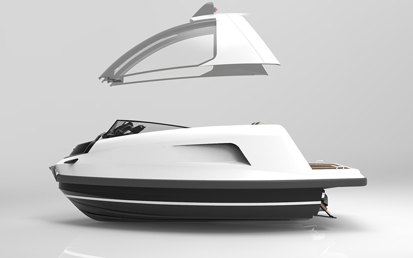 jet capsule's newest mini jet has a removable roof designboom