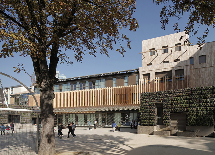 JFS architectes' eco-friendly nursery/primary school in paris - 1