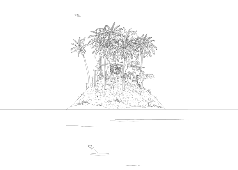 angelo renno designs an artificial island to collect harmful microplastics designboom