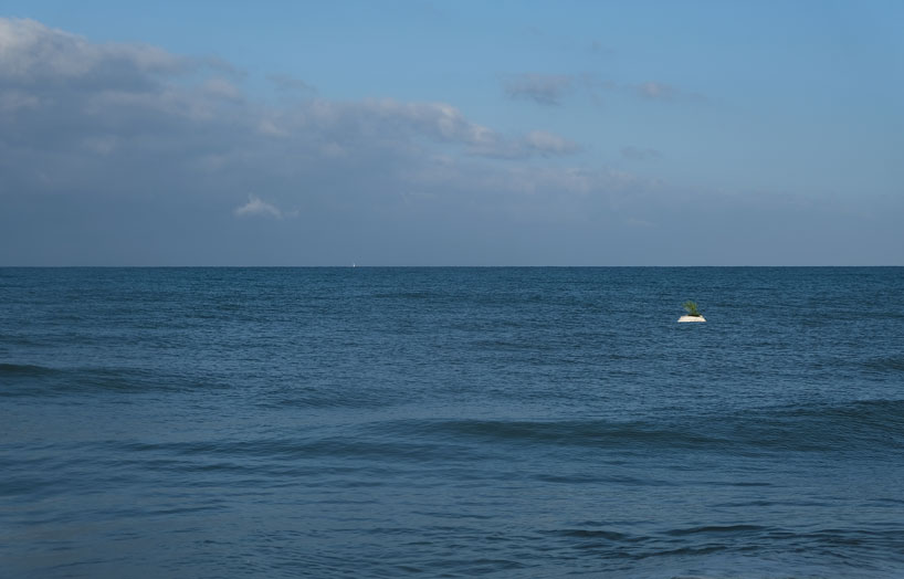 artificial biodegradable island cultivates marine life in the mediterranean sea