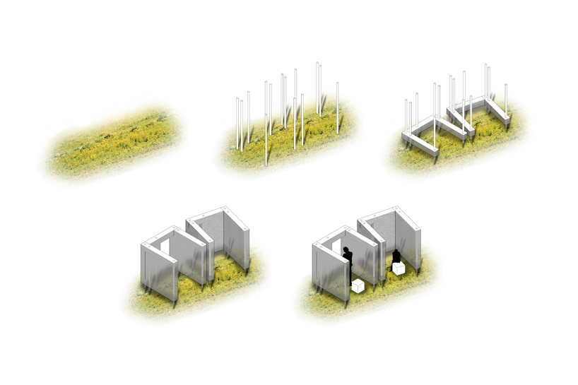 the cloud collective temporary ruins designboom