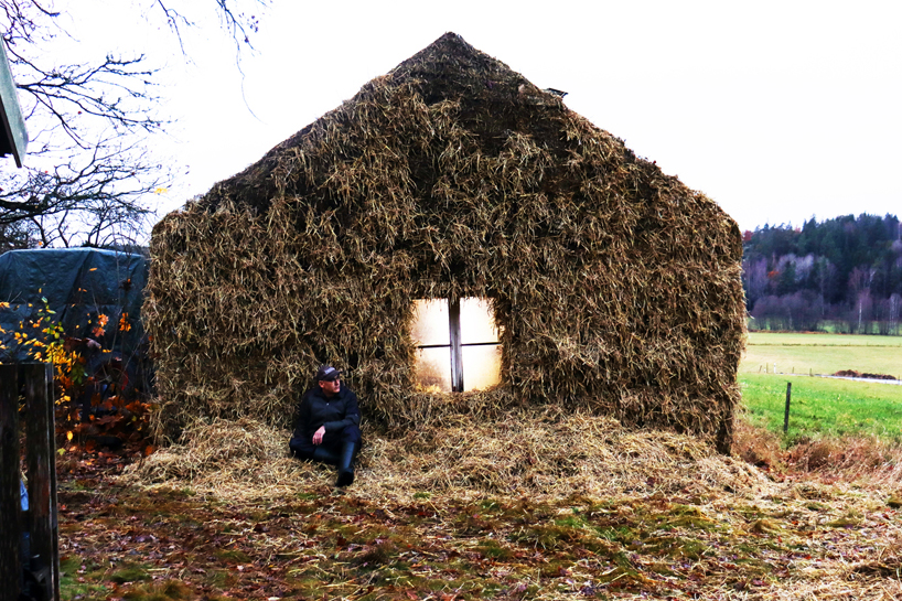 ulf mejergren revives dilapidated swedish farm house with hay from its land