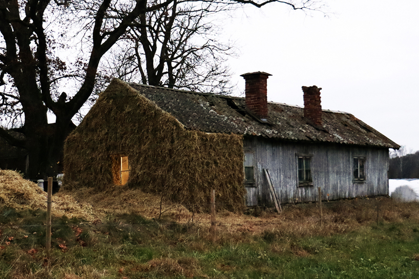 ulf mejergren revives dilapidated swedish farm house with hay from its land