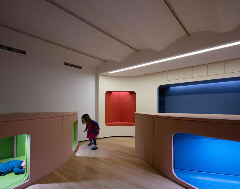 inaba williams adds playful pops of color in shigeru ban's cast iron house in new york