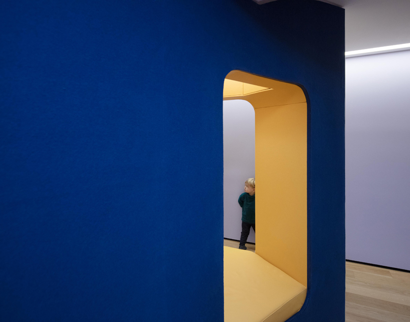 inaba williams adds playful pops of color in shigeru ban's cast iron house in new york