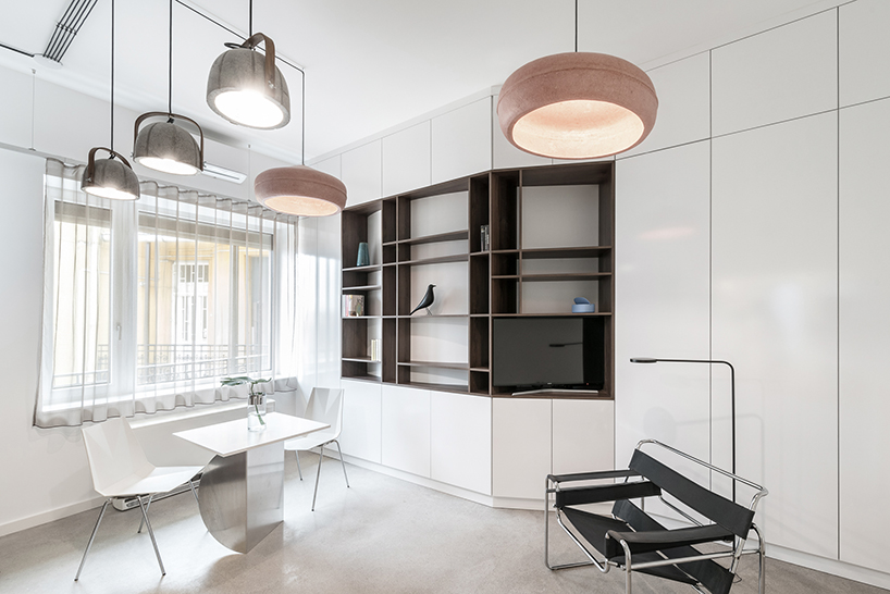 translucent curtains define different zones in this 30 sq-m apartment by batlab