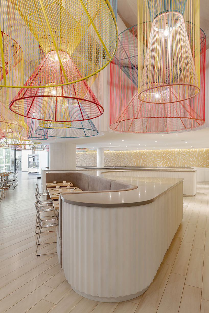 colorful lanterns float above quito restaurant designed by hou de sousa 10