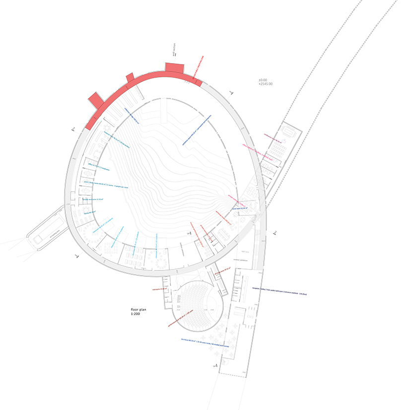 studio ARCVS bamiyan cultural center entry designboom
