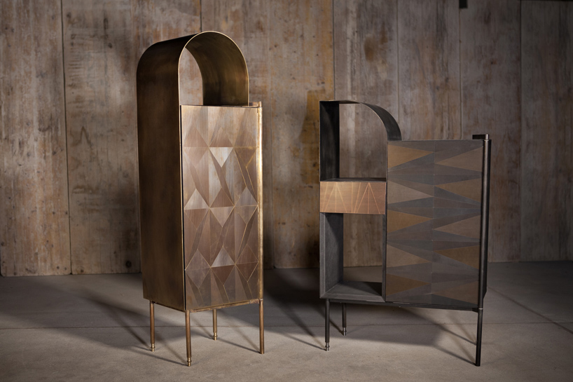 alessandro zambelli marque collection inlaid metal designboom