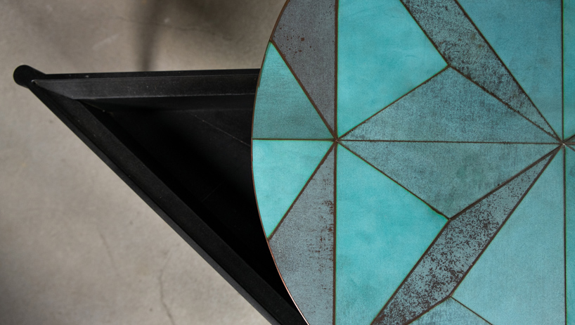 alessandro zambelli marque collection inlaid metal designboom