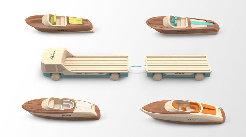 madeindreams designs miniature wooden toy boats for riva