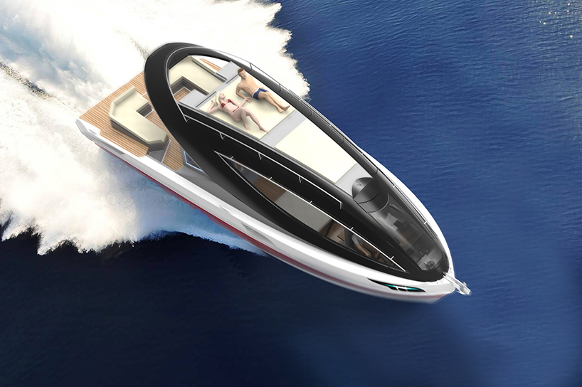 pierpaolo lazzarini designs the f33 spaziale yacht with sleek futuristic lines designboom