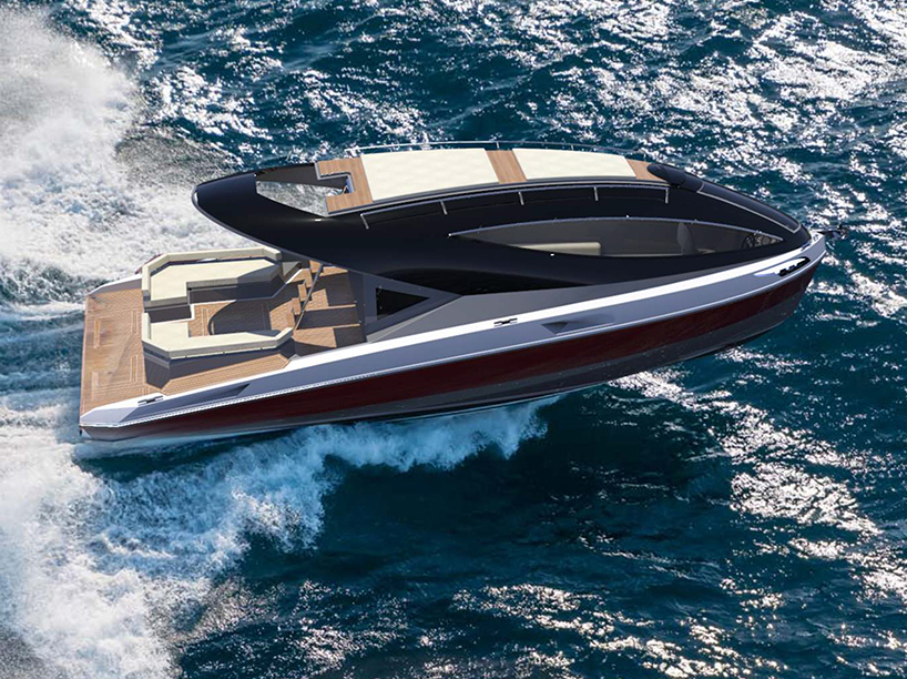 pierpaolo lazzarini designs the f33 spaziale yacht with sleek futuristic lines designboom