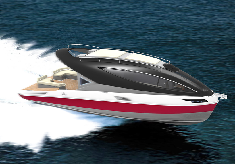 pierpaolo lazzarini designs the f33 spaziale yacht with sleek futuristic lines designboom