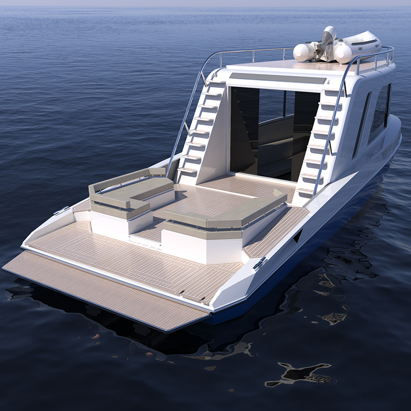 pierpaolo lazzarini designs the f33 spaziale yacht with sleek futuristic lines designboom