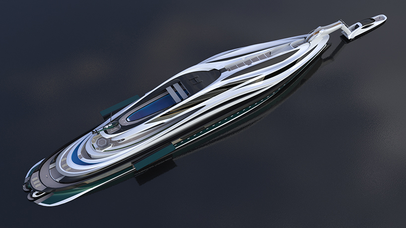 pierpaolo lazzarini designs 'avanguardia': a swan shaped mega yacht designboom