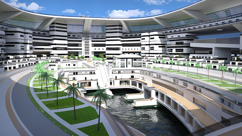 double the size of the colosseum, pierpaolo lazzarini’s pangeos terayacht is a floating city