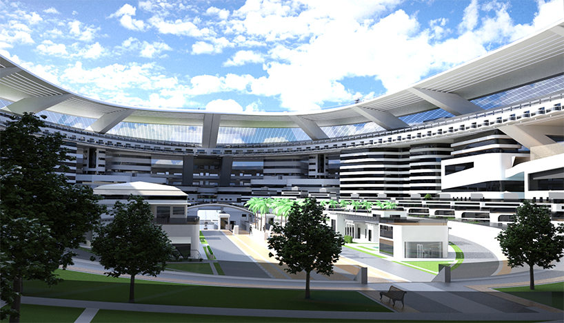 double the size of the colosseum, pierpaolo lazzarini’s pangeos terayacht is a floating city