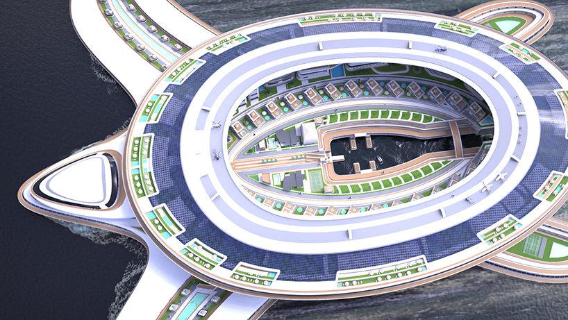 double the size of the colosseum, pierpaolo lazzarini’s pangeos terayacht is a floating city