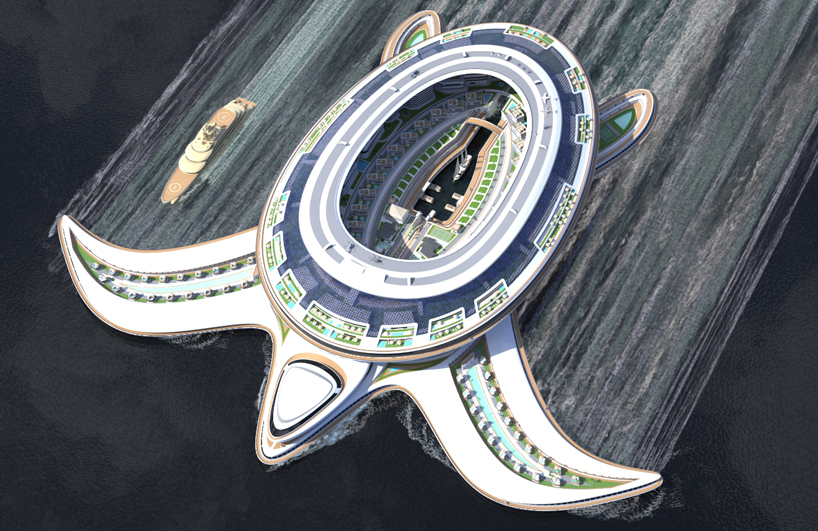 double the size of the colosseum, pierpaolo lazzarini’s pangeos terayacht is a floating city