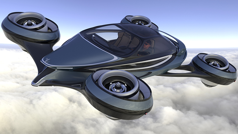 pierpaolo lazzarini's aircar soars the skies at 750 km/h, powered by rolls-royce jet engines