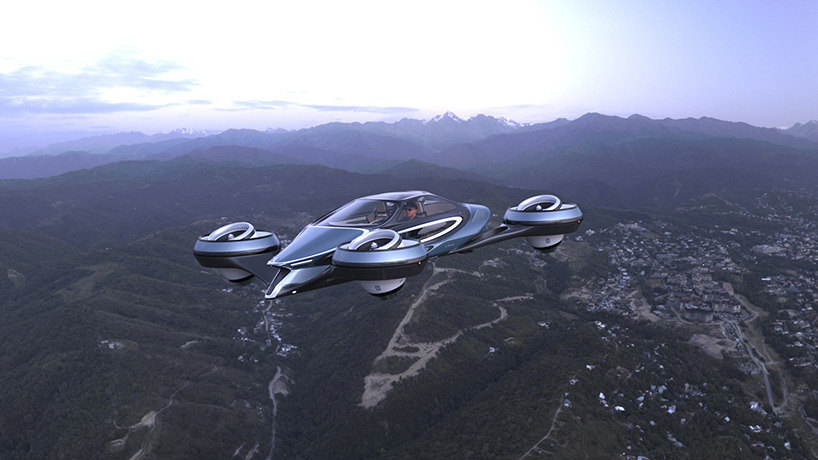 pierpaolo lazzarini's aircar soars the skies at 750 km/h, powered by rolls-royce jet engines