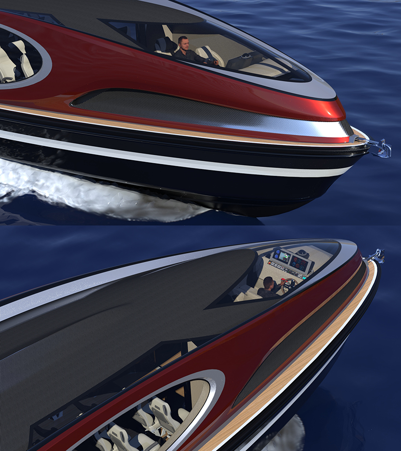 pierpaolo lazzarini's hybrid yacht filters fresh air intake and cruises seas at 55 knots